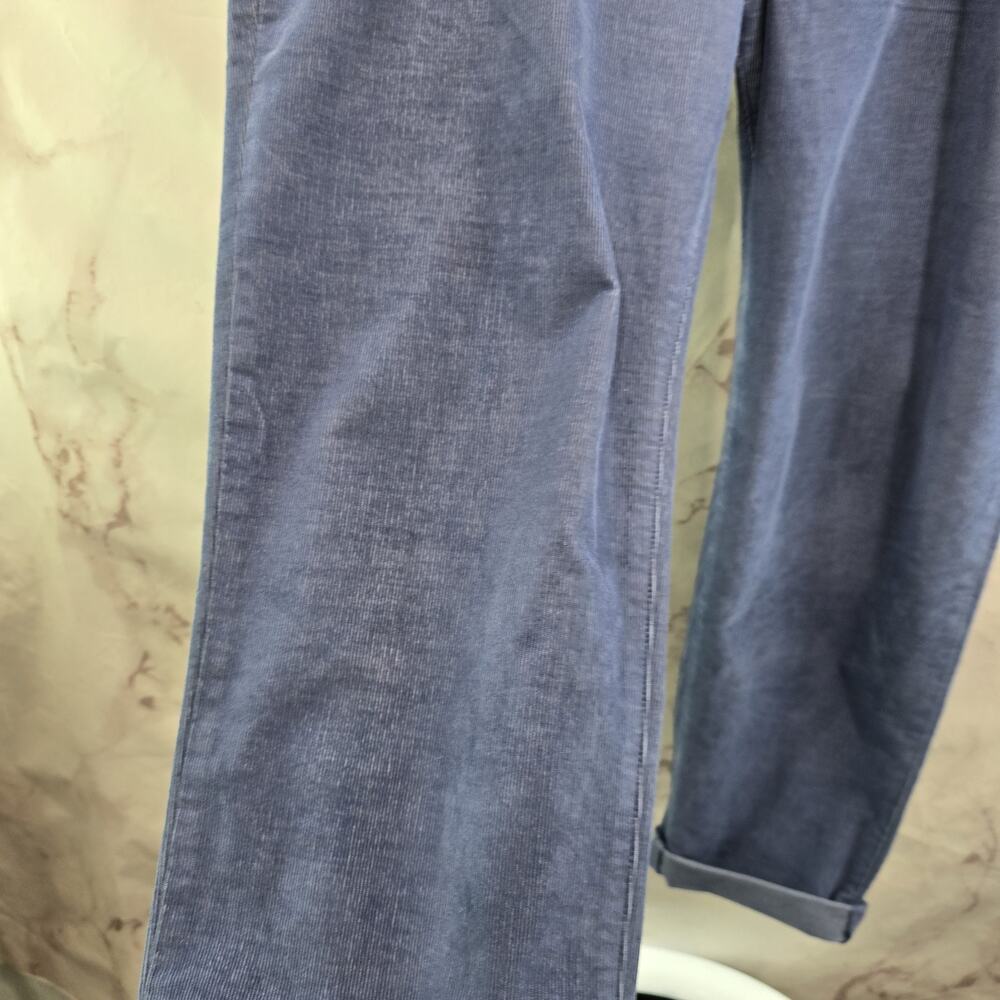 Carve Designs Pants Womens 12 Light Blue Corduroy High Rise Raw Hem Carson - Picture 9 of 13